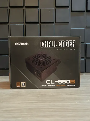 FONTE ASROCK CL-550B 550W 80 PLUS BRONZE, PFC ATIVO