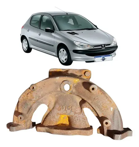 Coletor Escapamento Peugeot 206 Feline 1.6 2005 Uzad0