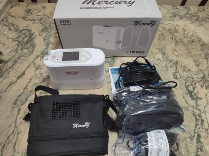 Concentrador de Oxigênio Portátil Mini Mercury 5 Pulsos