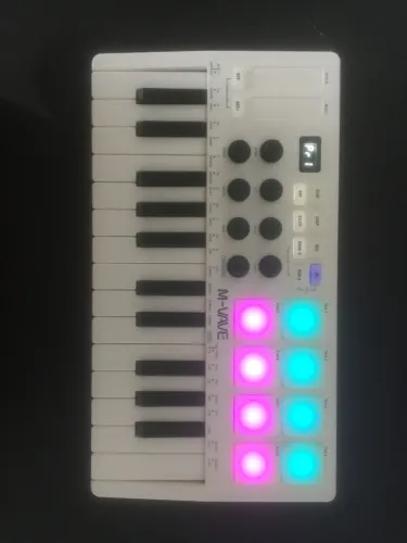 Controlador MIDI Bluetooth 25 teclas (Ableton, FL Studio, iOS, Android)