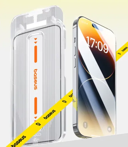 Película Baseus para Iphone 15 e 16 anti espiã - com aplicador