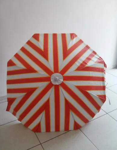Guarda sol gigante para carrinho sorvete yakult etc super reforçado em aluminio e lona