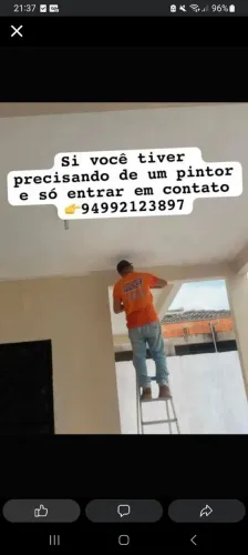 Precisando de pintor entre em contato 