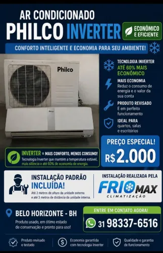 Ar condicionado Philco inverter