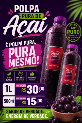 ? POLPA PURA DE AÇAÍ ?