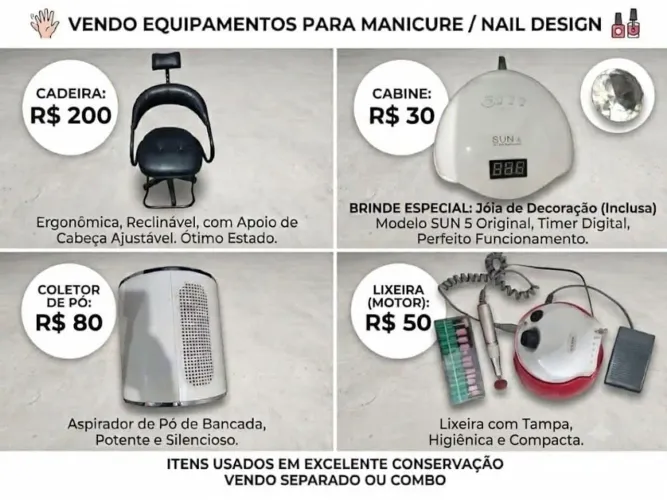 Itens para salão de beleza