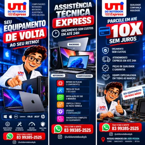SEU EQUIPAMENTO PRECISA DE REPARO? A UTI RESOLVE!