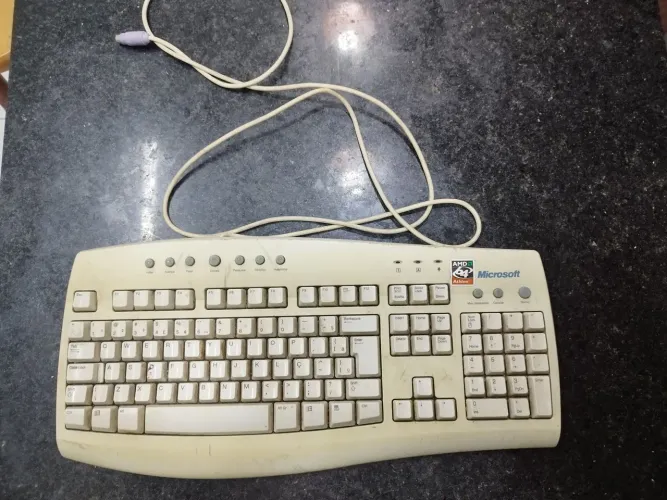 Teclado antigo Microsoft Internet Keybord original retro