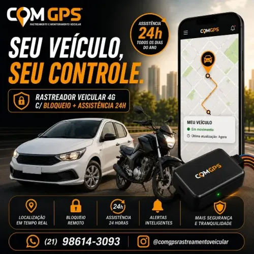 RASTREADOR VEICULAR COM BLOQUEADOR OU TAG DE LOCALIZAÇÃO