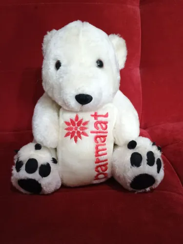 Urso Polar Parmalat Original Anos 90 - Coleção Mamíferos + Leite