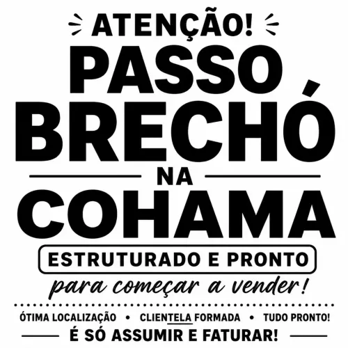Brechó estruturado tipo boutique