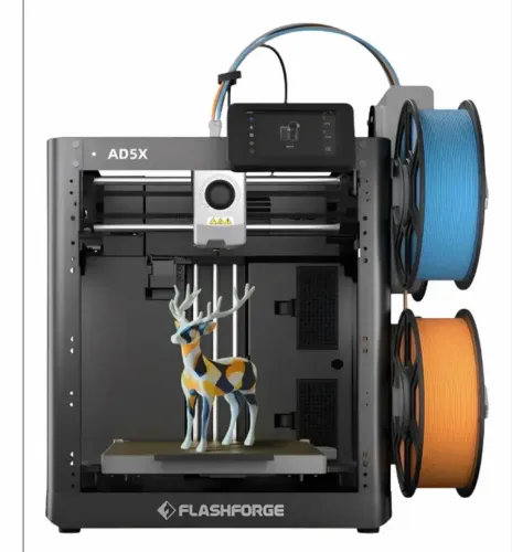 FLASHFORGE AD5X - MULTICOLOR 4 CORES - ALTA VELOCIDADE - WIFI E ETHERNET