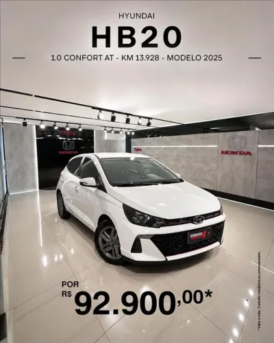 Hyundai HB20 Comf./c.plus/c.style 1.0 Flex 12V 2025