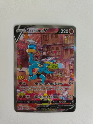 Machamp V Full Art - Carta de Pokémon em Ótimo Estado