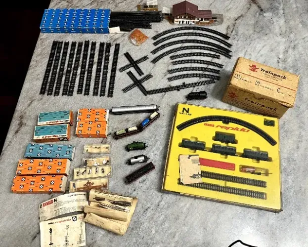 Raro Lote Vintage TREM Arnold Rapido Escala N Anos 70 - Trens, Trilhos E Fonte MRC