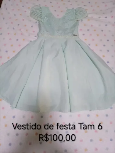 Lindo vestido de festa infantil Tam. 6