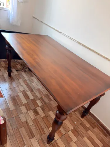 Mesa madeira c/ 4 cadeiras