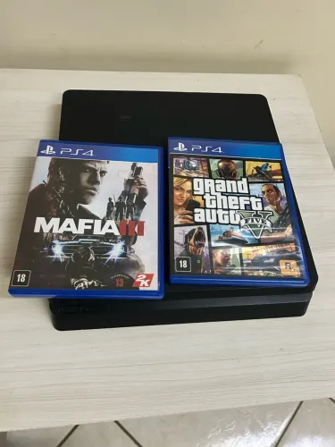 PlayStation 4 + controle + jogos