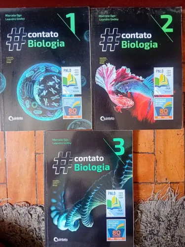 Livro Didático - Contato Biologia 3 volumes