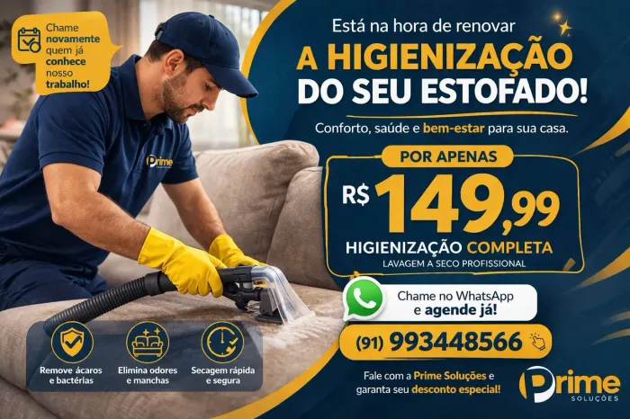 Higienização de estofados