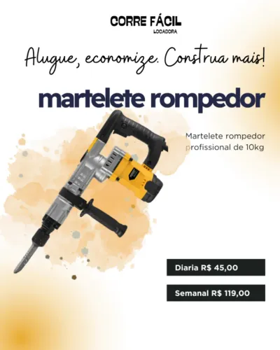 MARTELETE DEMOLIDOR PROFISSIONAL