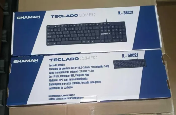 Teclado USB  com fio