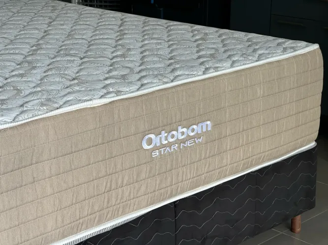 Cama Box Queen + Colchão | Molas Ensacadas | Oferta