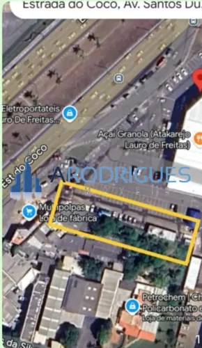 Terreno Comercial de 3.000m² na Estrada do Coco, Lauro de Freitas-BA - Bairro Pitangueiras