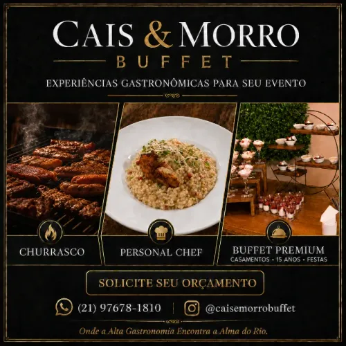 Buffet para Festas, Casamentos, 15 Anos, Churrasco e Personal Chef