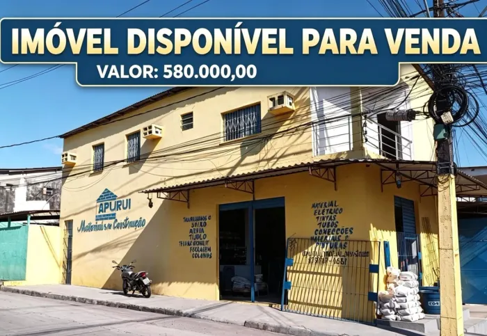 Vende - se! Ponto comercial com casa e deposito.