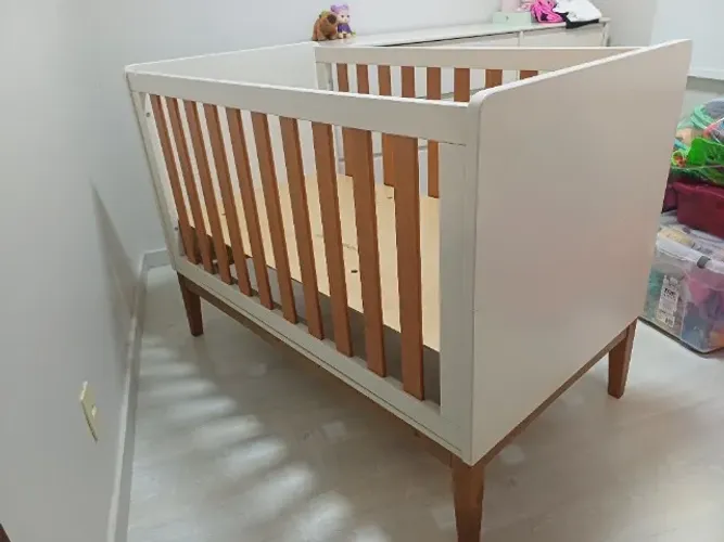 Berço Americano Unique Off White Freijó Eco Wood - Matic