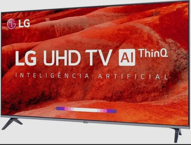 Smart TV LG 55" UHD 4K - Inteligência Artificial e Cinema em Casa