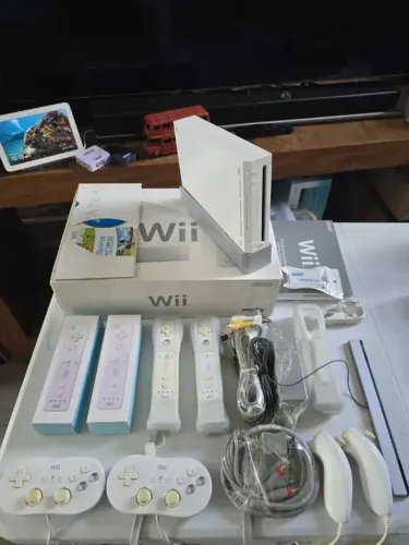 Console Nintendo Wii Branco Original Super Completo + Caixa