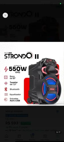 Vende-se uma caixa de som semi-nova 