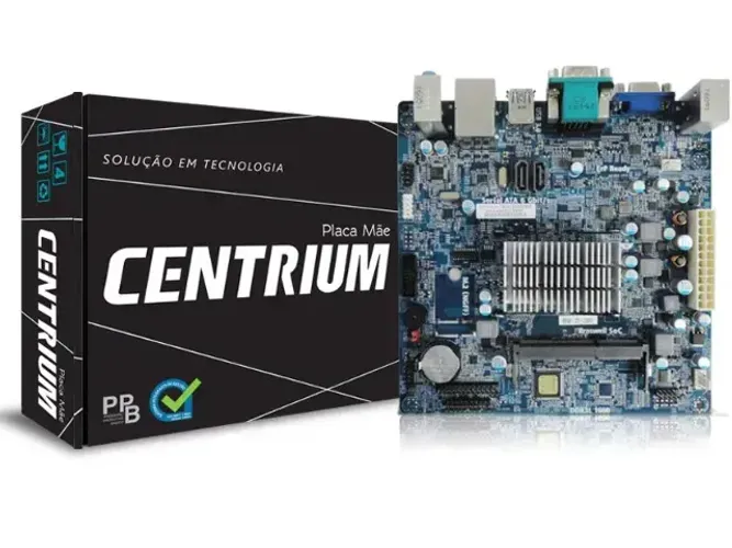 Kit Placa Mãe Centrium J3060 Integrado + Memória 2gb + Cabos SATA