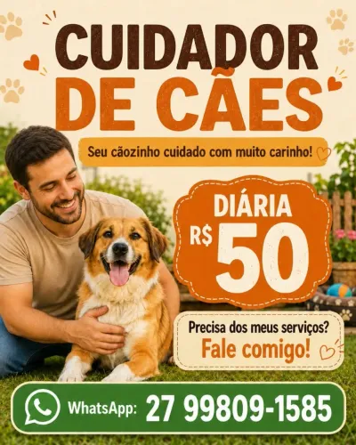 Cuidador de cachorro