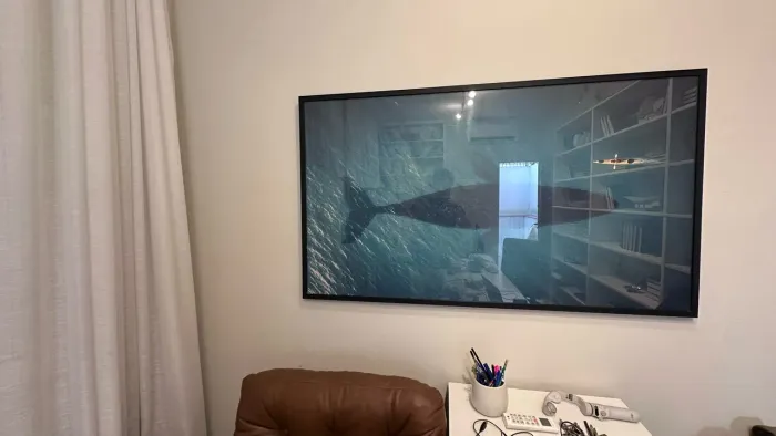 Quadro com moldura e vidro