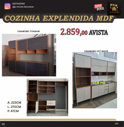 COZINHA EM MDF COMPLETA EXPLENDIDA