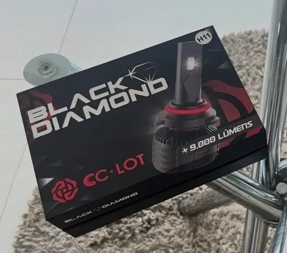 Lâmpada LED H11 cc lot black diamond - 9.000 lúmens