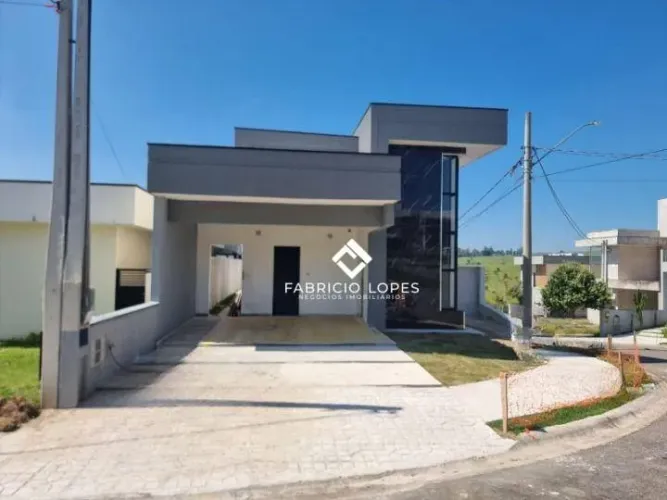 Linda Casa Térrea com 3 dormitórios à venda, 127 m² - Condomínio Residencial Malibu - Caça
