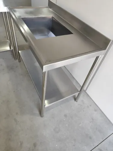 Pia inox 1 bojo 1,50×0,60×0,90 prateleira (50×40) 