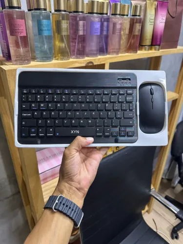 Teclado e mouse Bluetooth para celular, tablet, Iped,notebook 