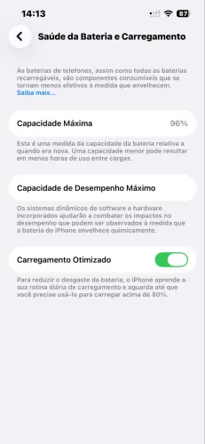 iPhone 13 128GB Bateria 96%