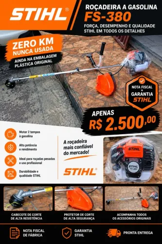 ROÇADEIRA STIHL FS-380 Nunca usada
