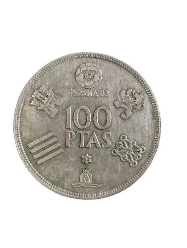 Moeda 100 pesetas 1980 copa do mundo Espanha