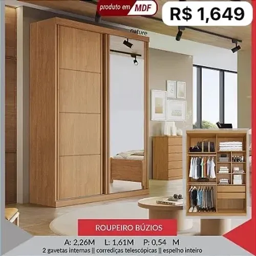Guarda-Roupa MDF - Promoção 