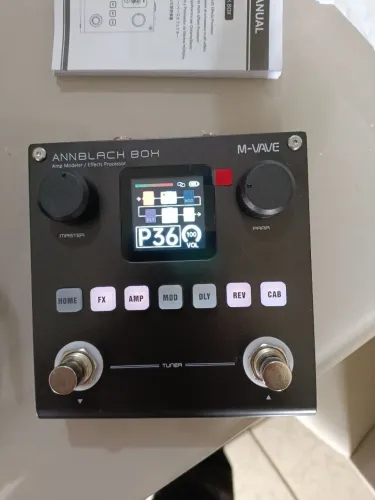 Pedal multiefeitos M-vave Blackbox digital pra guitarra com bluetooh