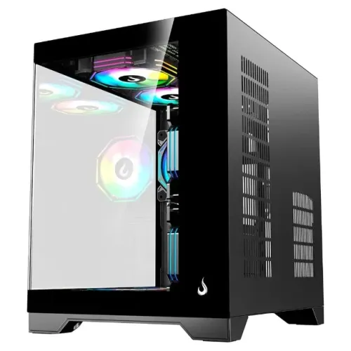 Gabinete Gamer Rise Mode Galaxy Glass M Mini, M-ATX, Lateral e Frontal em Vidro Temperado