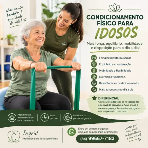 Condicionamento Físico para Idosos - Aulas Personalizadas por Hora