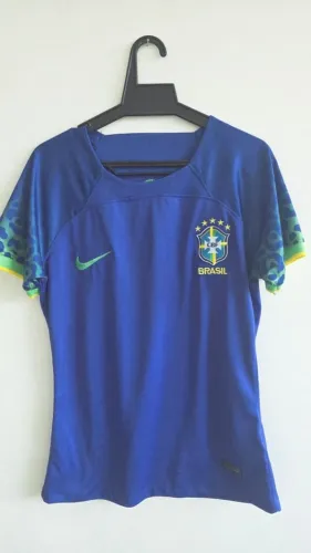 camisa brasil feminina 2022 azul